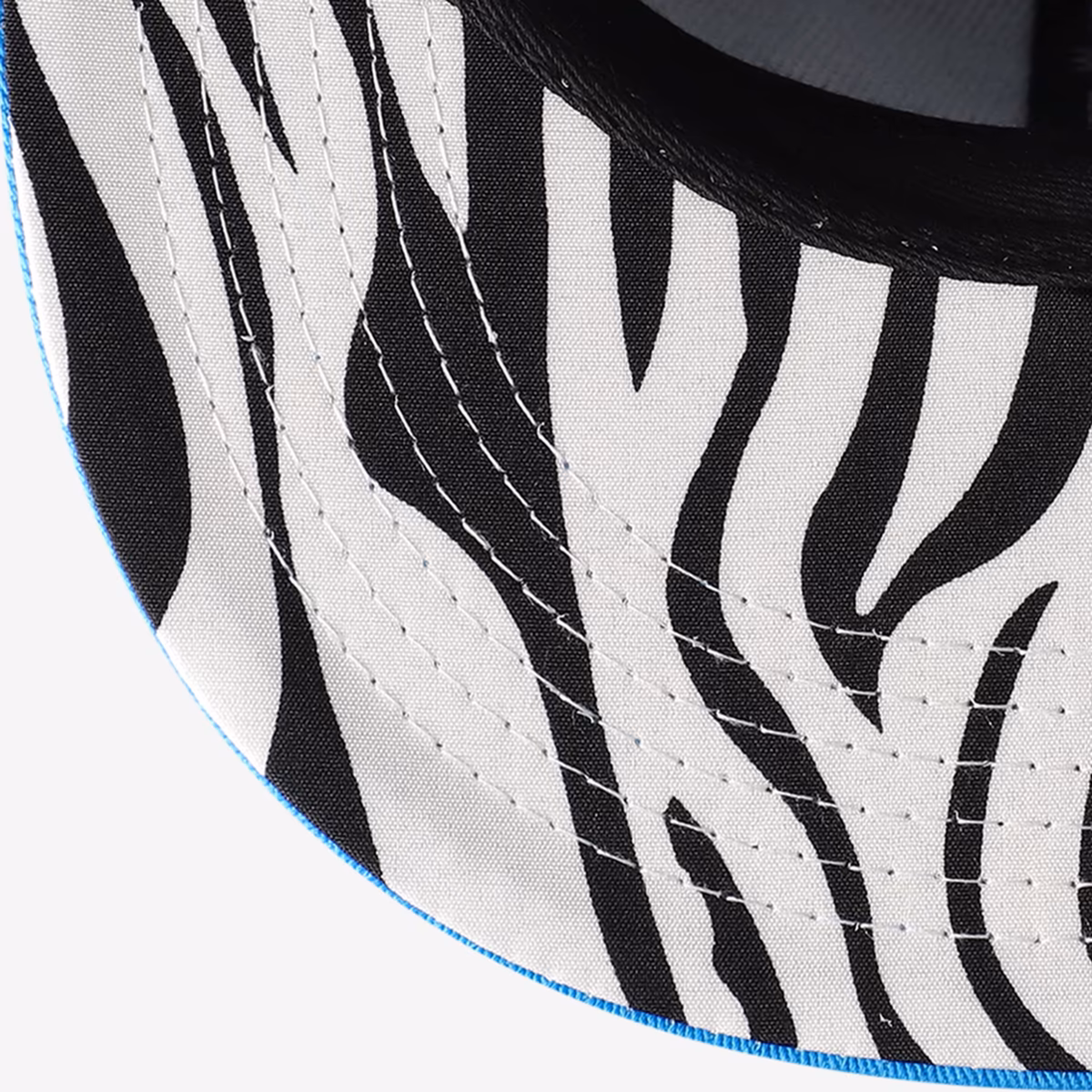 Men's Black/Blue Penta Snapback Hat 6 Men's Black/Blue Penta Snapback Hat