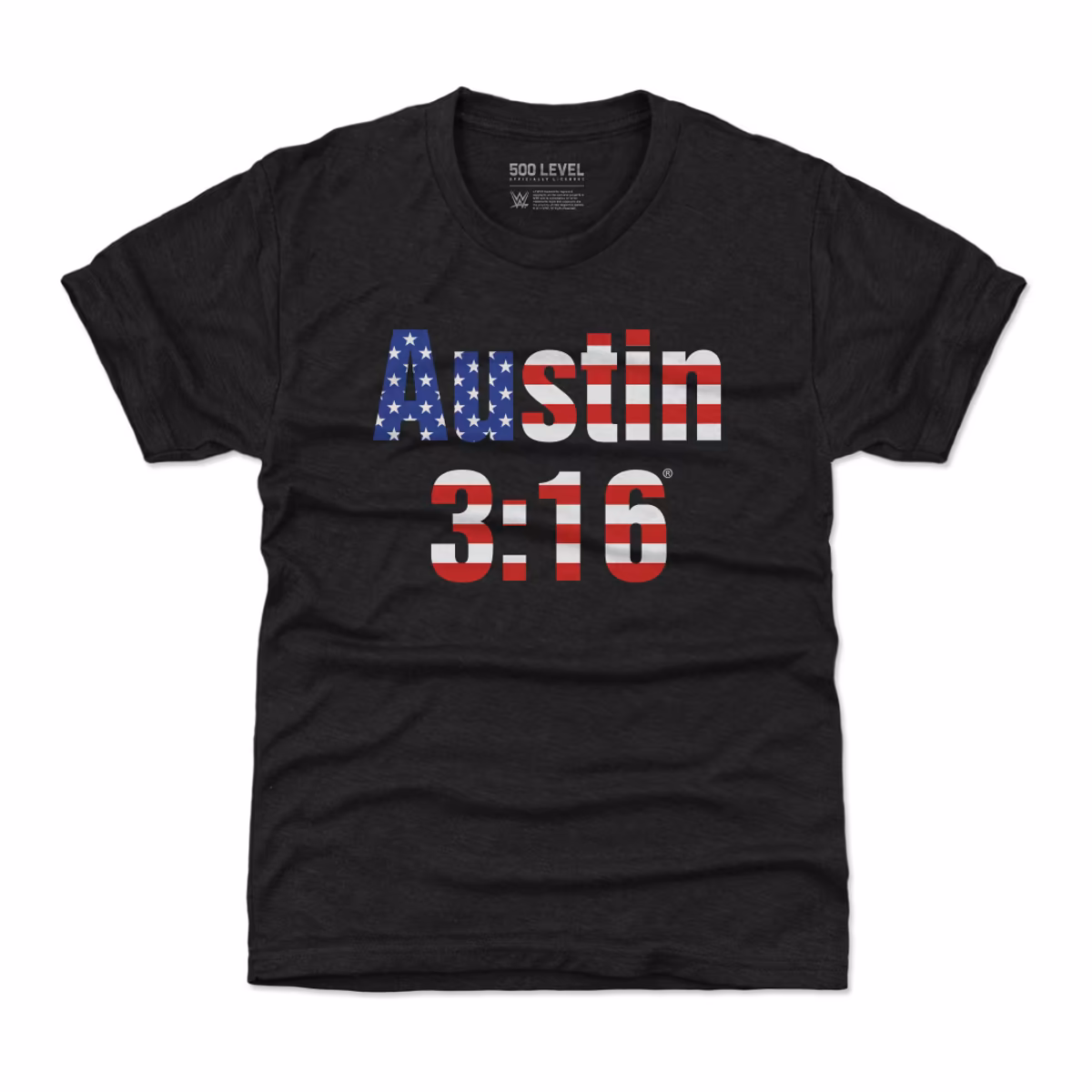 Youth 500 Level Black "Stone Cold" Steve Austin 3:16 American Flag T-Shirt 8 Youth 500 Level Black "Stone Cold" Steve Austin 3:16 American Flag T-Shirt