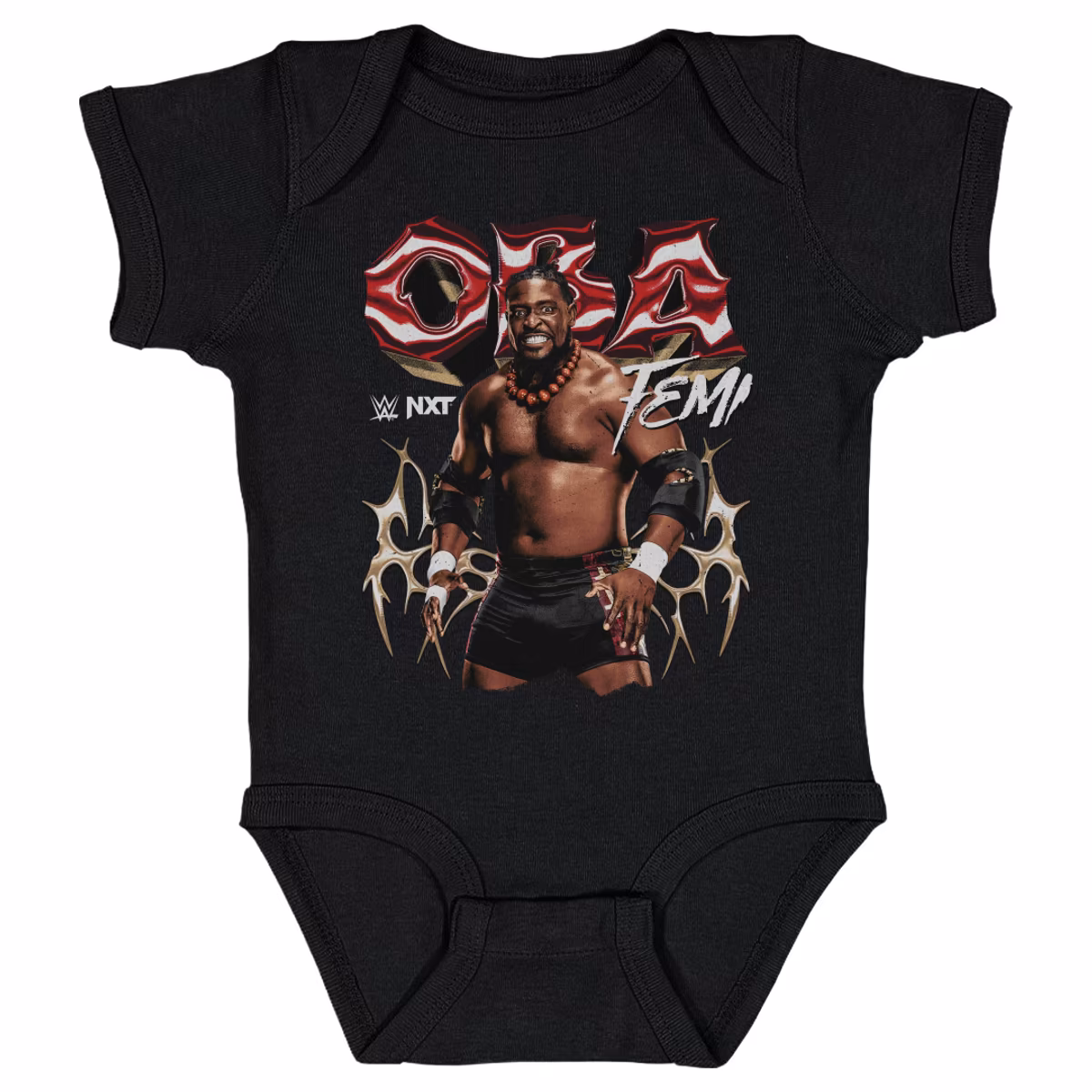 Infant 500 Level Black Oba Femi Pose Bodysuit 3 Infant 500 Level Black Oba Femi Pose Bodysuit