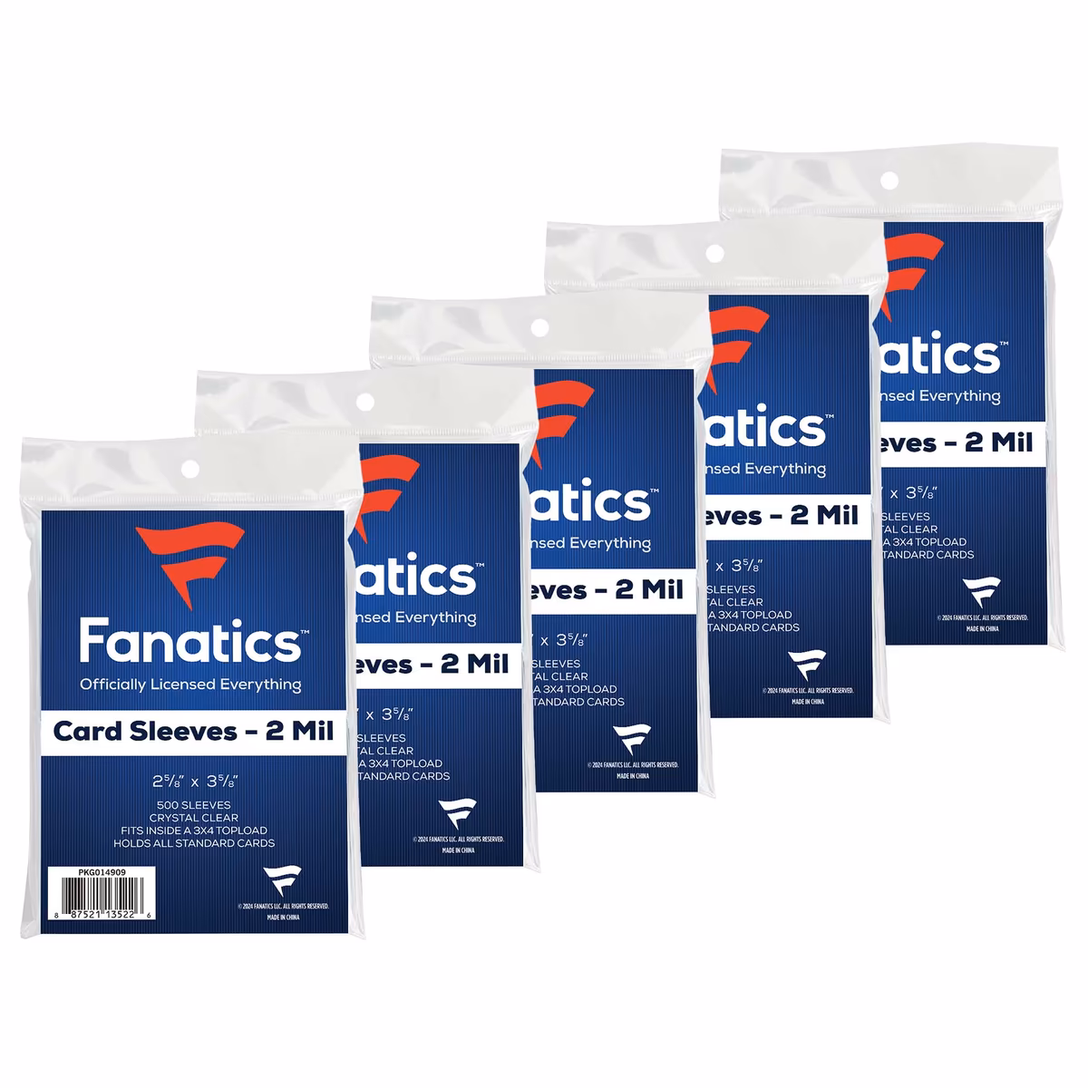 Fanatics Soft Sleeve Bundle - 2500 Sleeves 2 Fanatics Soft Sleeve Bundle - 2500 Sleeves