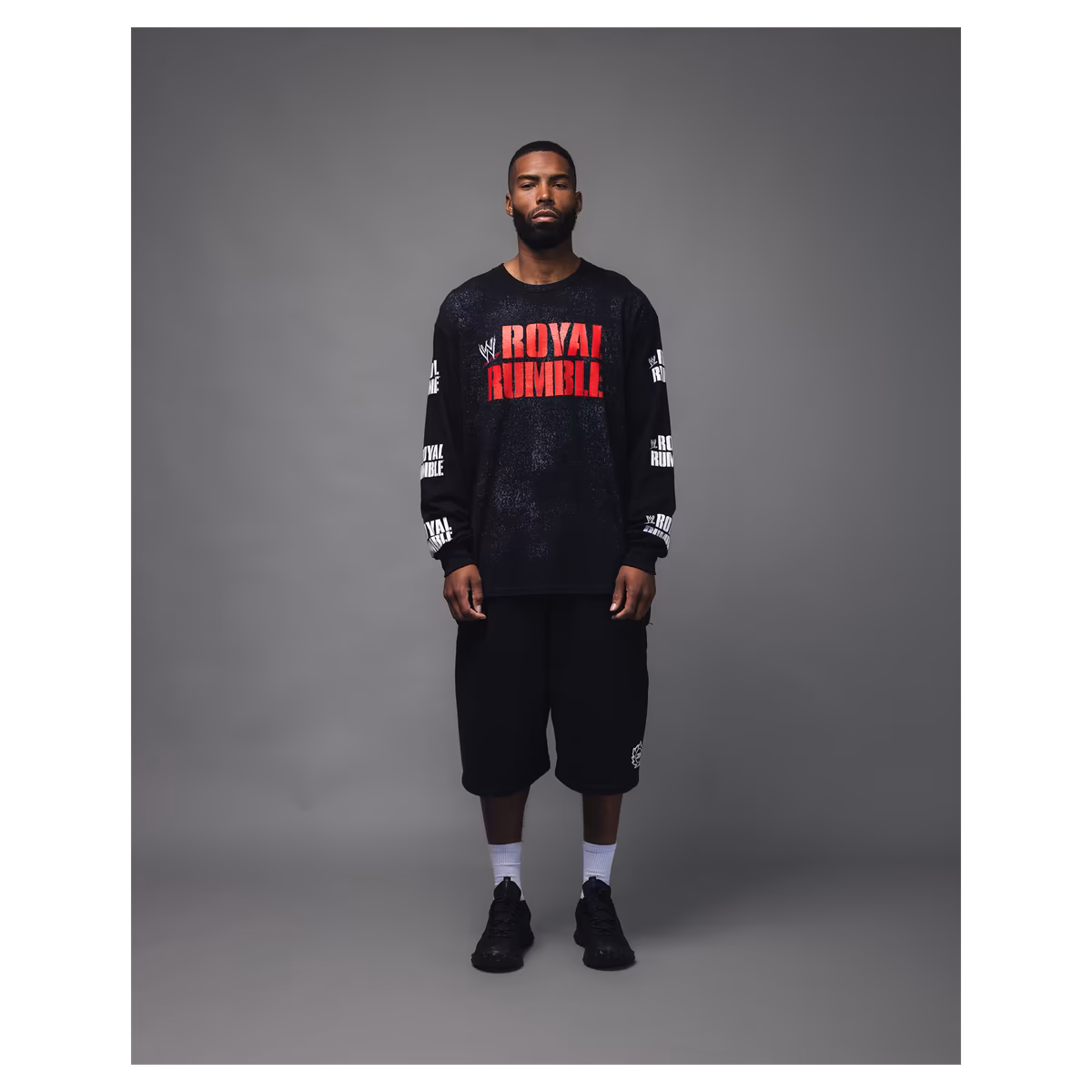 Men's WWE x Complex Black Royal Rumble 2026 Long Sleeve T-Shirt 2 Men's WWE x Complex Black Royal Rumble 2026 Long Sleeve T-Shirt