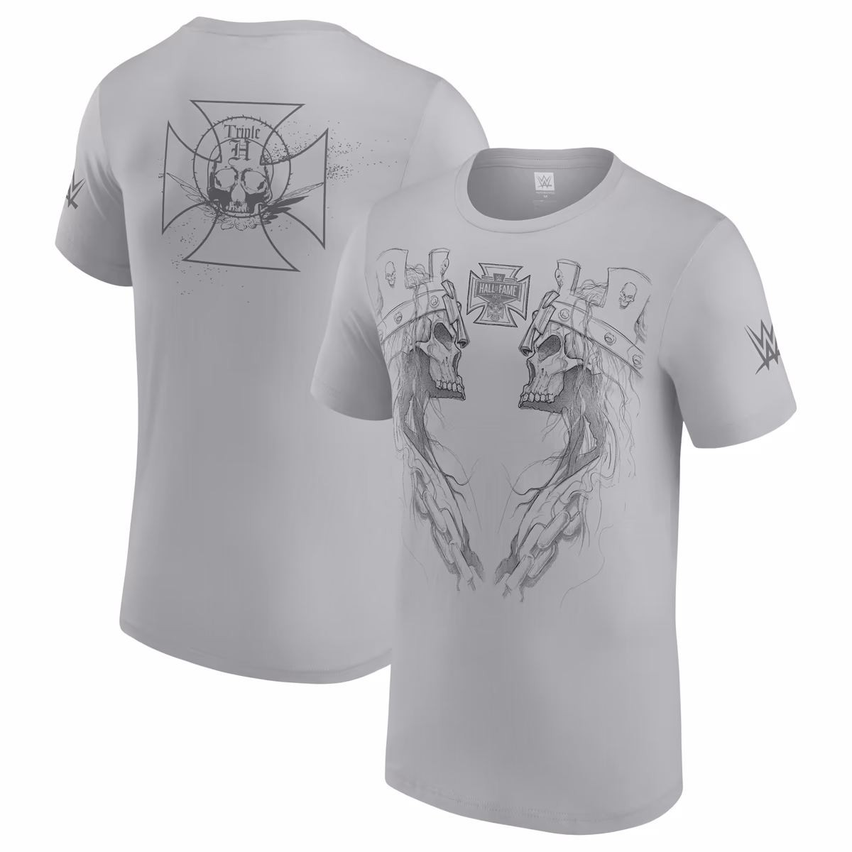 Men's Gray Triple H King of Kings Face-Off T-Shirt 2 Men's Gray Triple H King of Kings Face-Off T-Shirt