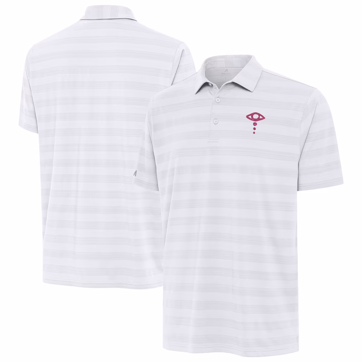 Men's Antigua White Liv Morgan Tunnel Polo