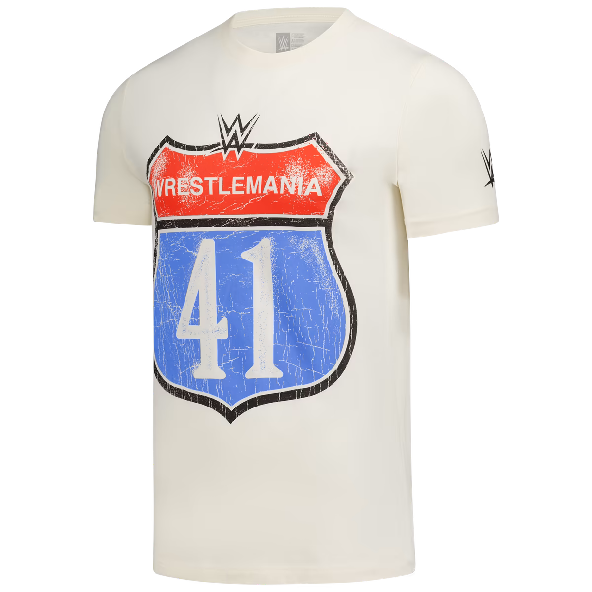 Men's Cream WrestleMania 41 Interstate T-Shirt 3 Men's Cream WrestleMania 41 Interstate T-Shirt