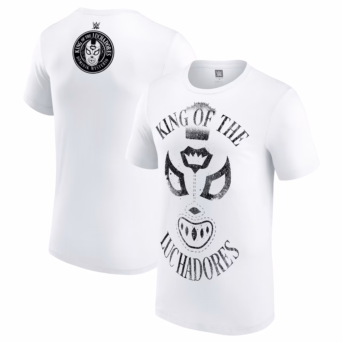 Men's White Dominik Mysterio King of the Luchadores T-Shirt 1 Men's White Dominik Mysterio King of the Luchadores T-Shirt