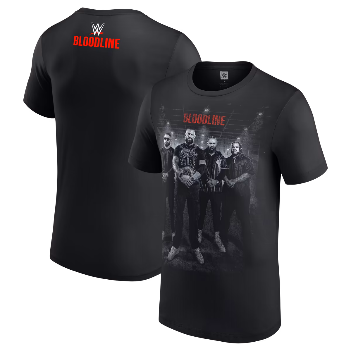 Men's Black The Bloodline Authentic Photo T-Shirt