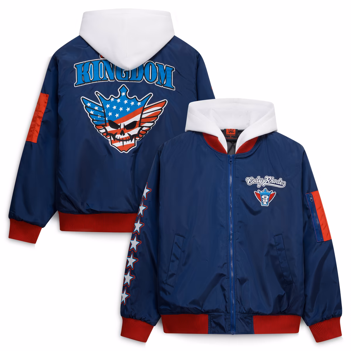 Men's Blue Cody Rhodes Full-Zip Hooded Jacket 3 Men's Blue Cody Rhodes Full-Zip Hooded Jacket