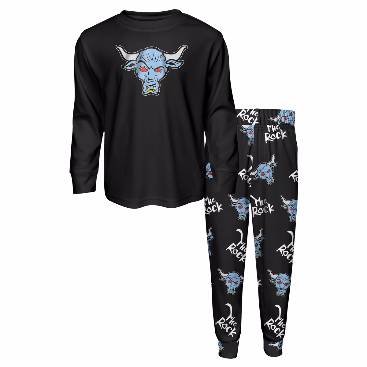 Toddler Black The Rock Long Sleeve T-Shirt & Pants Set 10 Toddler Black The Rock Long Sleeve T-Shirt & Pants Set