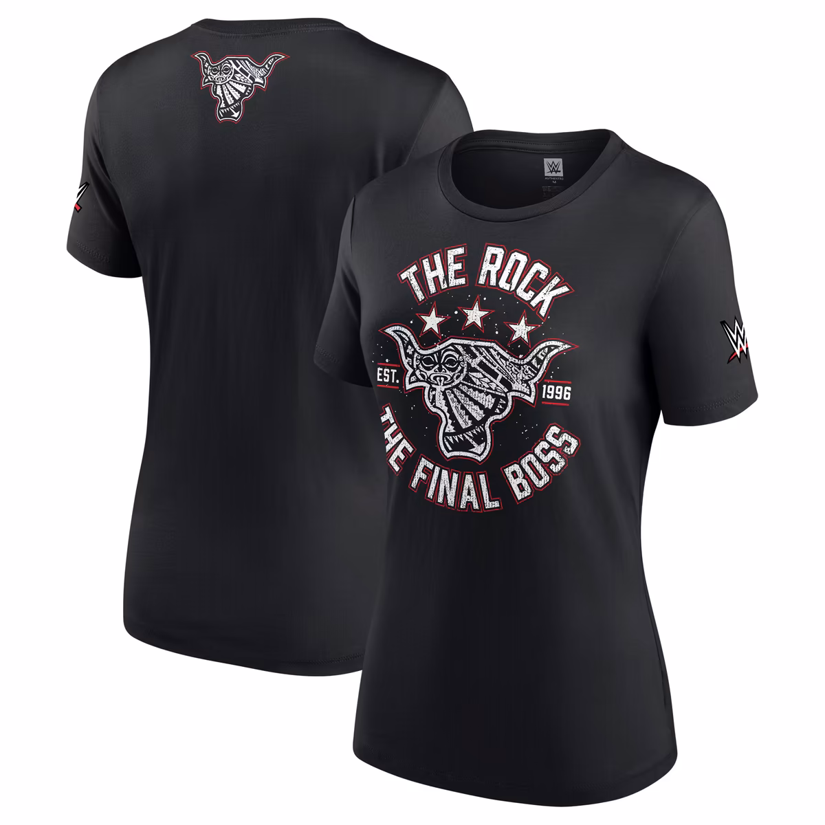 Women's Black The Rock The Final Boss T-Shirt 2 Women's Black The Rock The Final Boss T-Shirt