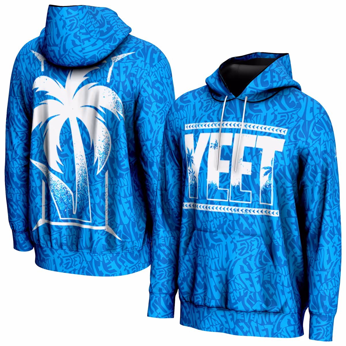 Youth ProSphere Blue Jey Uso Yeet Camo Pullover Hoodie