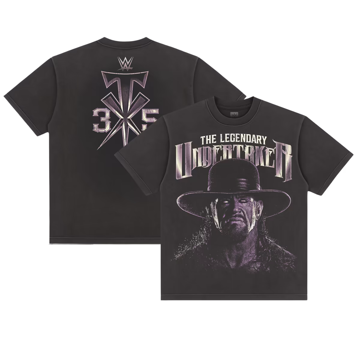 Men's Black The Undertaker 35 Years Close-Up Boxy T-Shirt 1 Men's Black The Undertaker 35 Years Close-Up Boxy T-Shirt