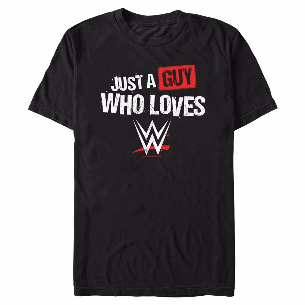 Men's Mad Engine Black WWE Just A Guy T-Shirt 11 Men's Mad Engine Black WWE Just A Guy T-Shirt