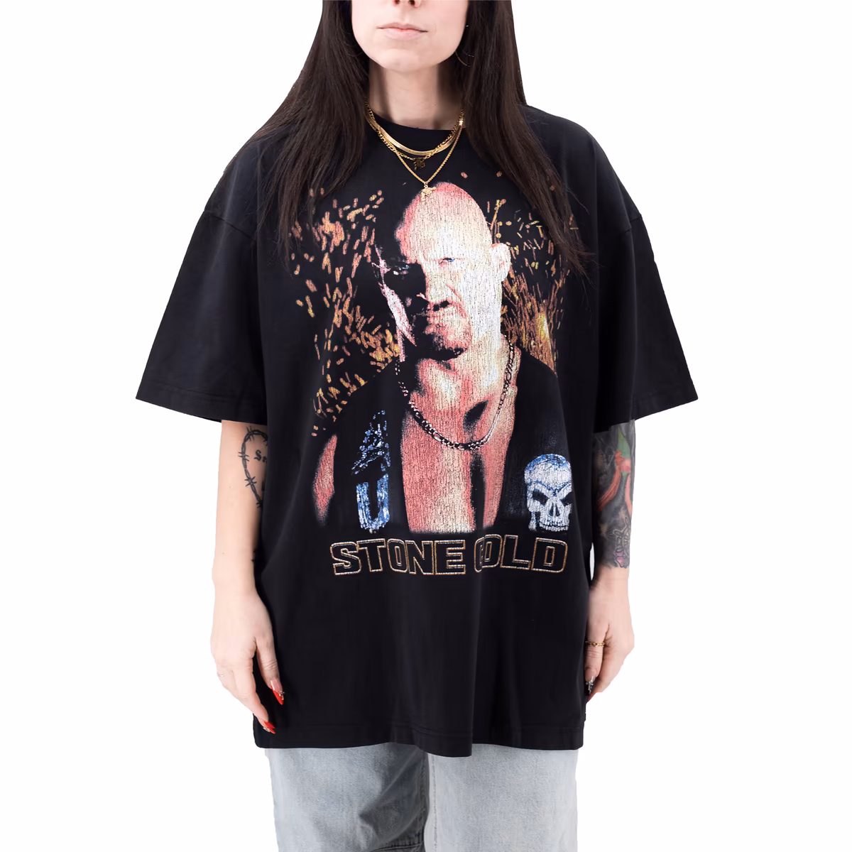 Men's Ripple Junction Black "Stone Cold" Steve Austin Don't Trust Anybody Boxy T-Shirt 5 Men's Ripple Junction Black "Stone Cold" Steve Austin Don't Trust Anybody Boxy T-Shirt