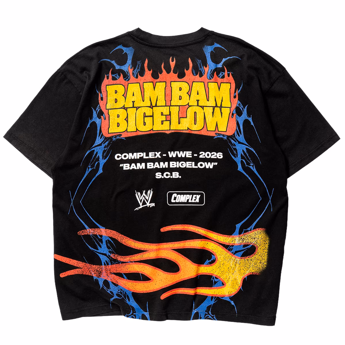 Unisex Complex x WWE Black Bam Bam Bigelow T-Shirt 4 Unisex Complex x WWE Black Bam Bam Bigelow T-Shirt