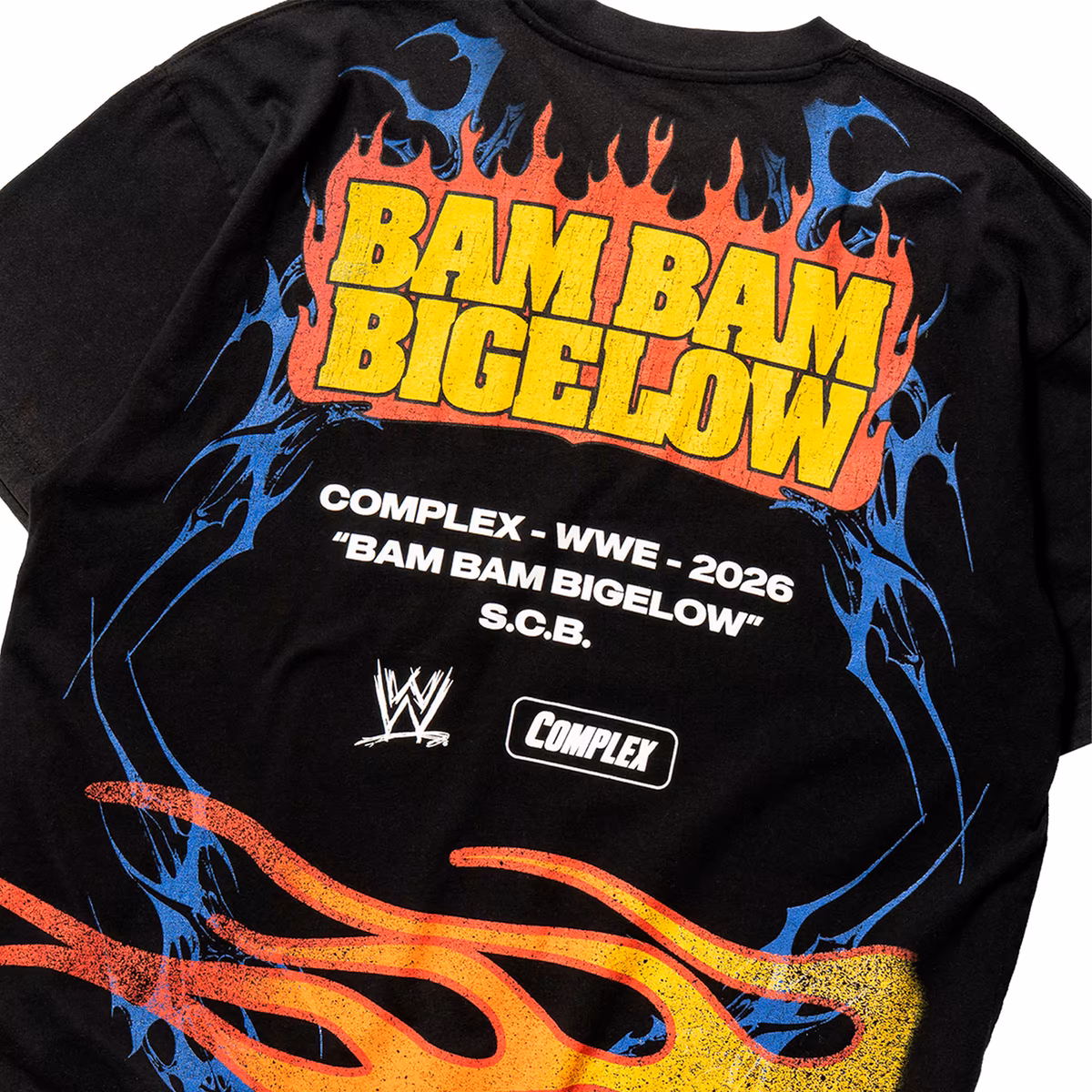 Unisex Complex x WWE Black Bam Bam Bigelow T-Shirt 6 Unisex Complex x WWE Black Bam Bam Bigelow T-Shirt