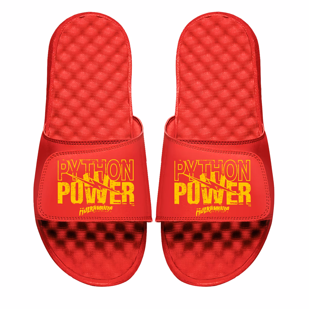 Unisex ISlide Red Hulk Hogan Python Power Slide Sandals 3 Unisex ISlide Red Hulk Hogan Python Power Slide Sandals