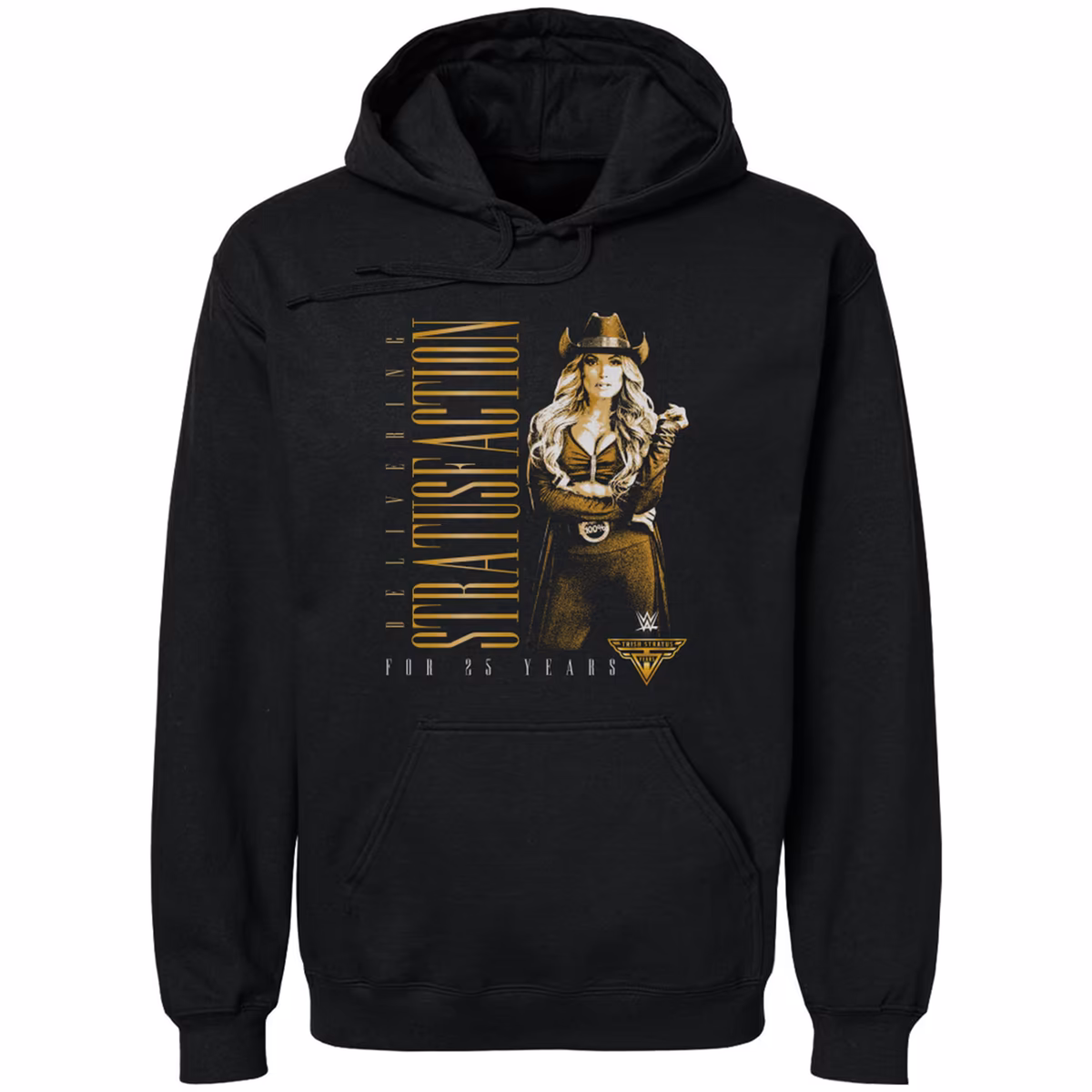 Men's 500 Level Black Trish Stratus 25th Anniversary Vertical Pullover Hoodie 8 Men's 500 Level Black Trish Stratus 25th Anniversary Vertical Pullover Hoodie