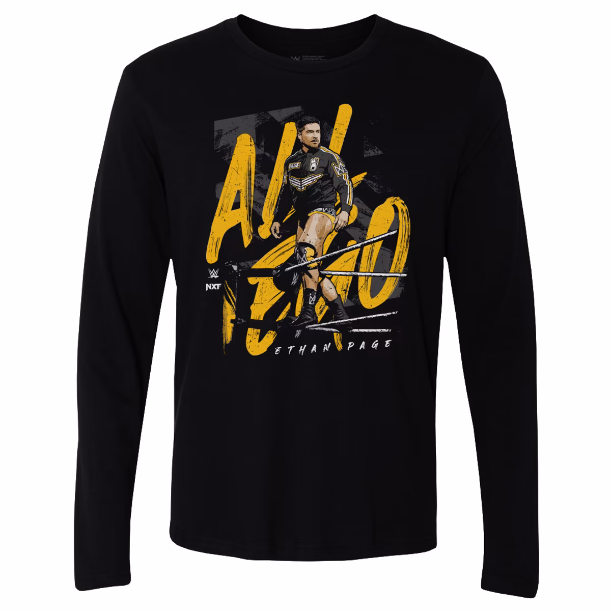 Men's 500 Level Black Ethan Page All Ego Long Sleeve T-Shirt