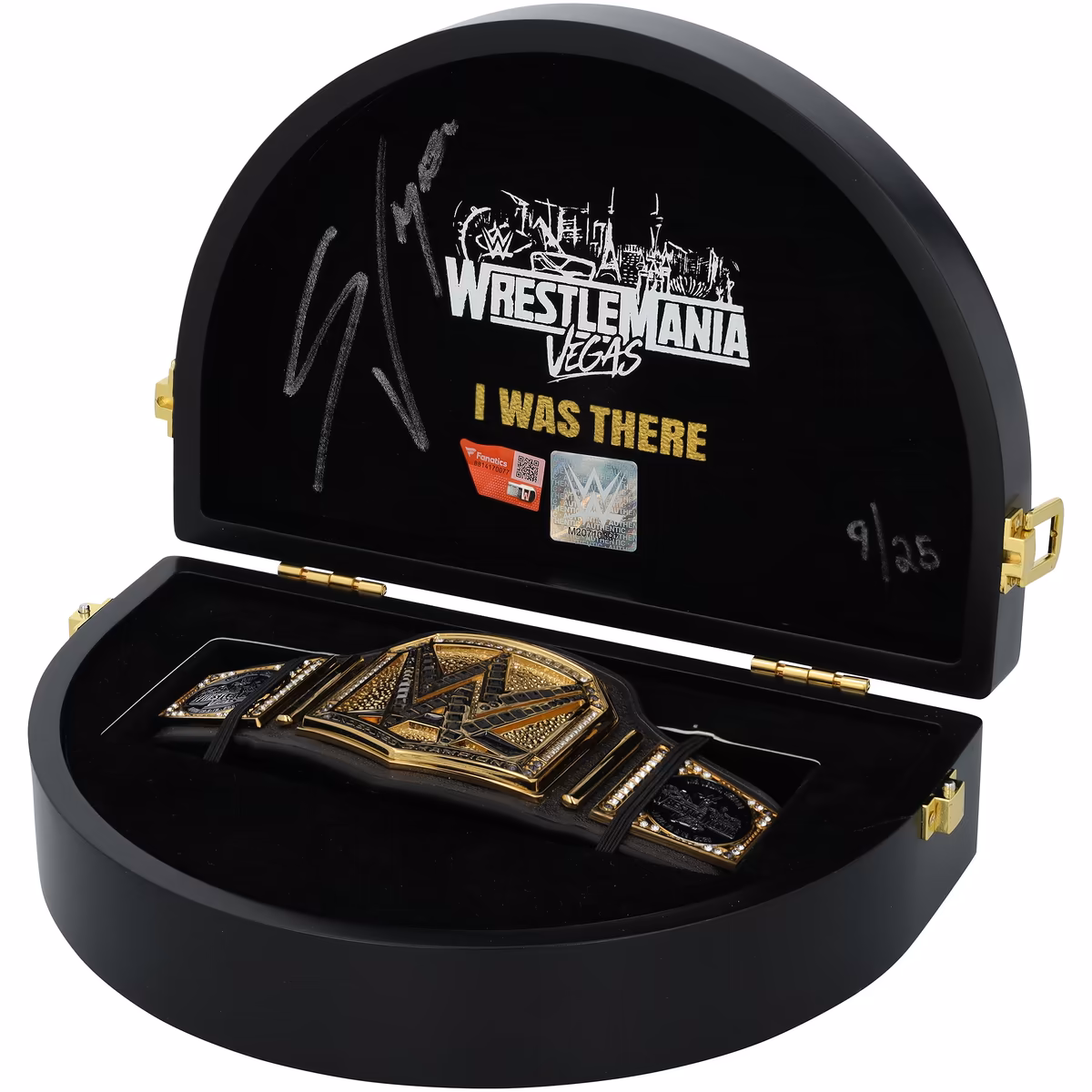 Stephanie Vaquer WWE Autographed WrestleMania 42 Poker Table Mini Title - Limited Edition of 25 2 Stephanie Vaquer WWE Autographed WrestleMania 42 Poker Table Mini Title - Limited Edition of 25