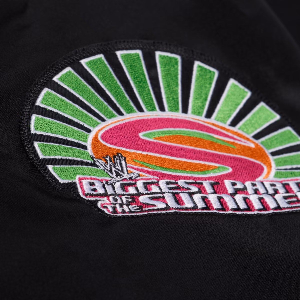 Men's Mitchell & Ness Black SummerSlam 2026 Lightweight Full-Snap Satin Jacket 4 Men's Mitchell & Ness Black SummerSlam 2026 Lightweight Full-Snap Satin Jacket