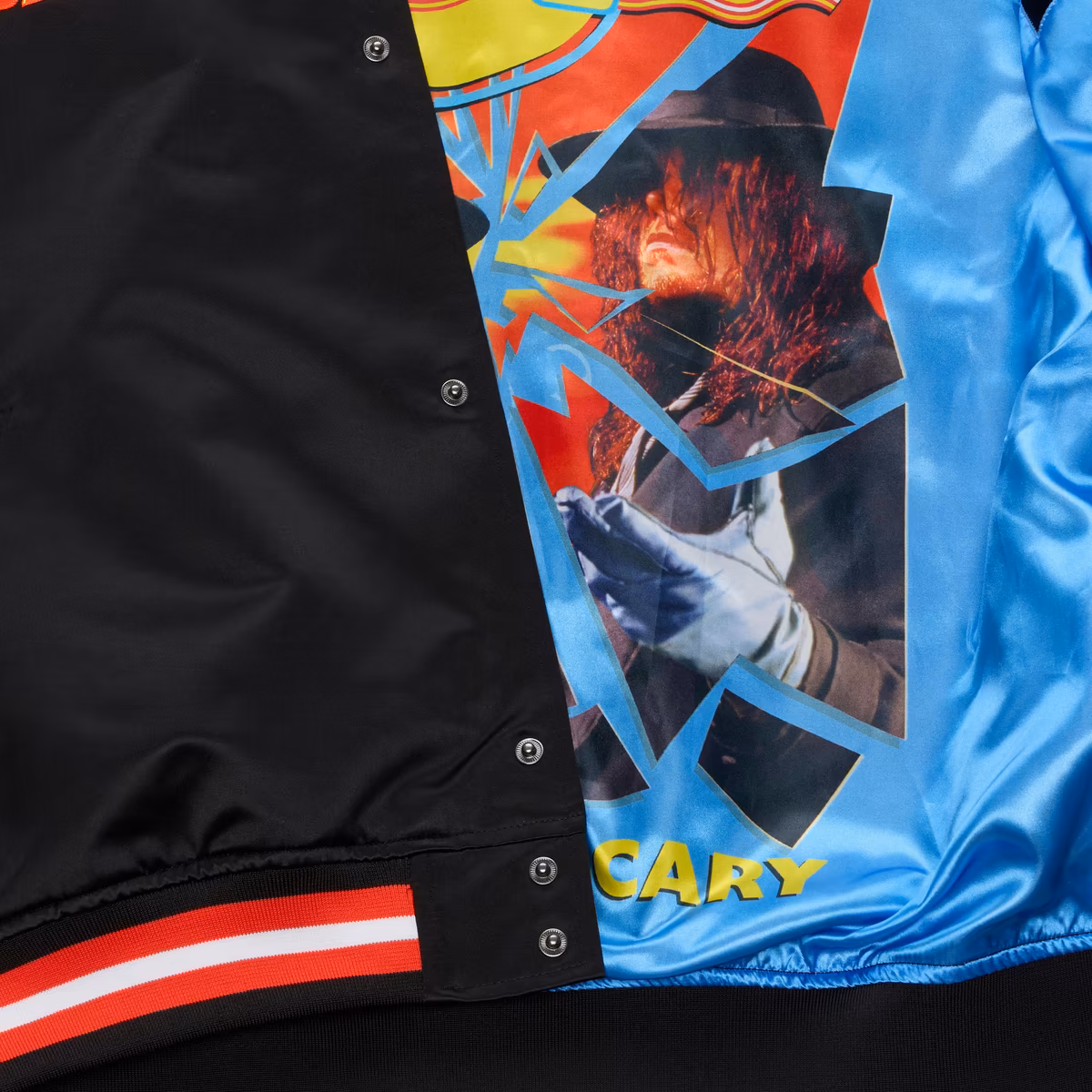 Men's Mitchell & Ness Black SummerSlam 2026 Lightweight Full-Snap Satin Jacket 6 Men's Mitchell & Ness Black SummerSlam 2026 Lightweight Full-Snap Satin Jacket