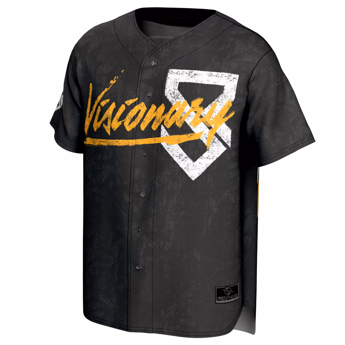 Men's ProSphere Black Seth Rollins Visionary Fashion Baseball Jersey 3 Men's ProSphere Black Seth Rollins Visionary Fashion Baseball Jersey