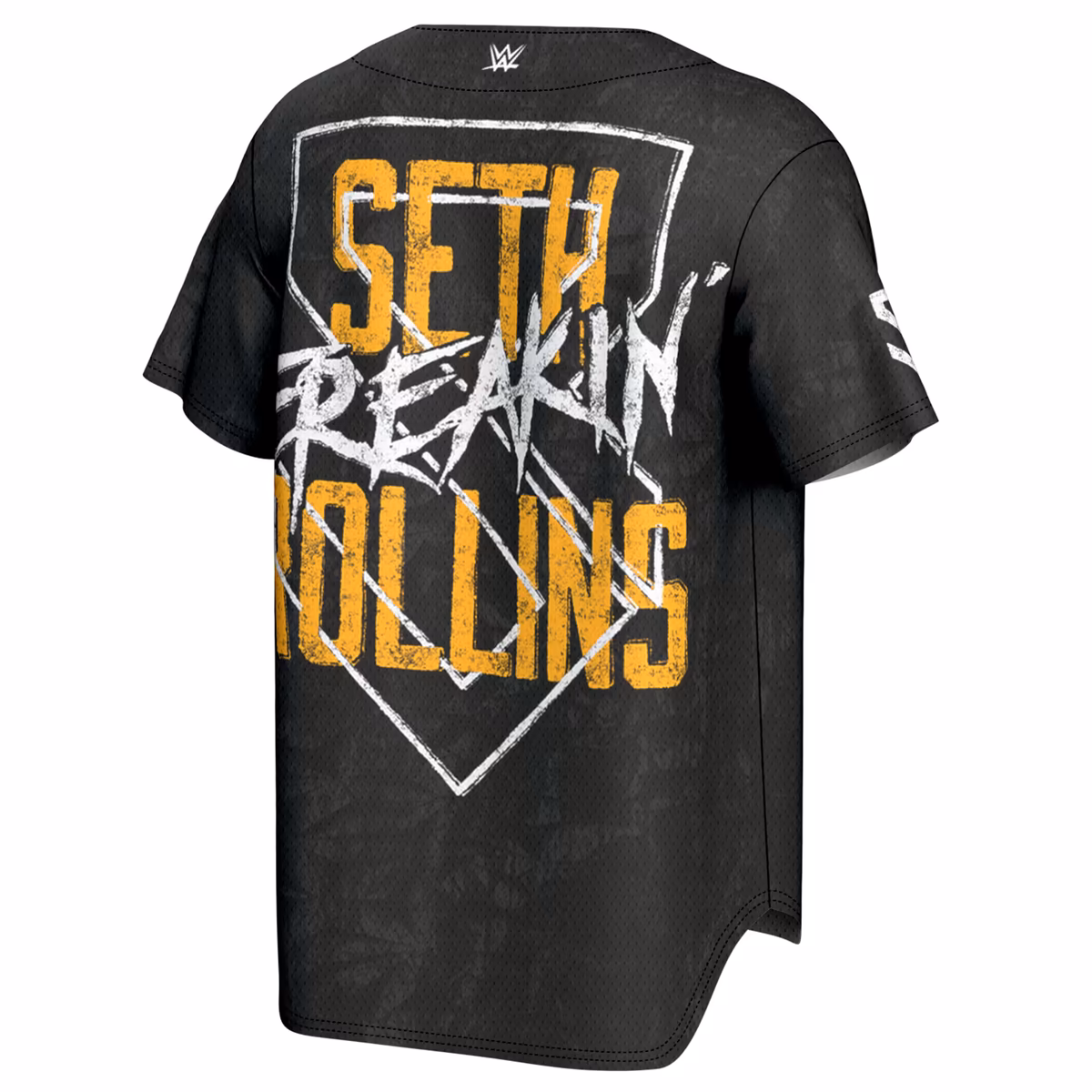 Men's ProSphere Black Seth Rollins Visionary Fashion Baseball Jersey 4 Men's ProSphere Black Seth Rollins Visionary Fashion Baseball Jersey