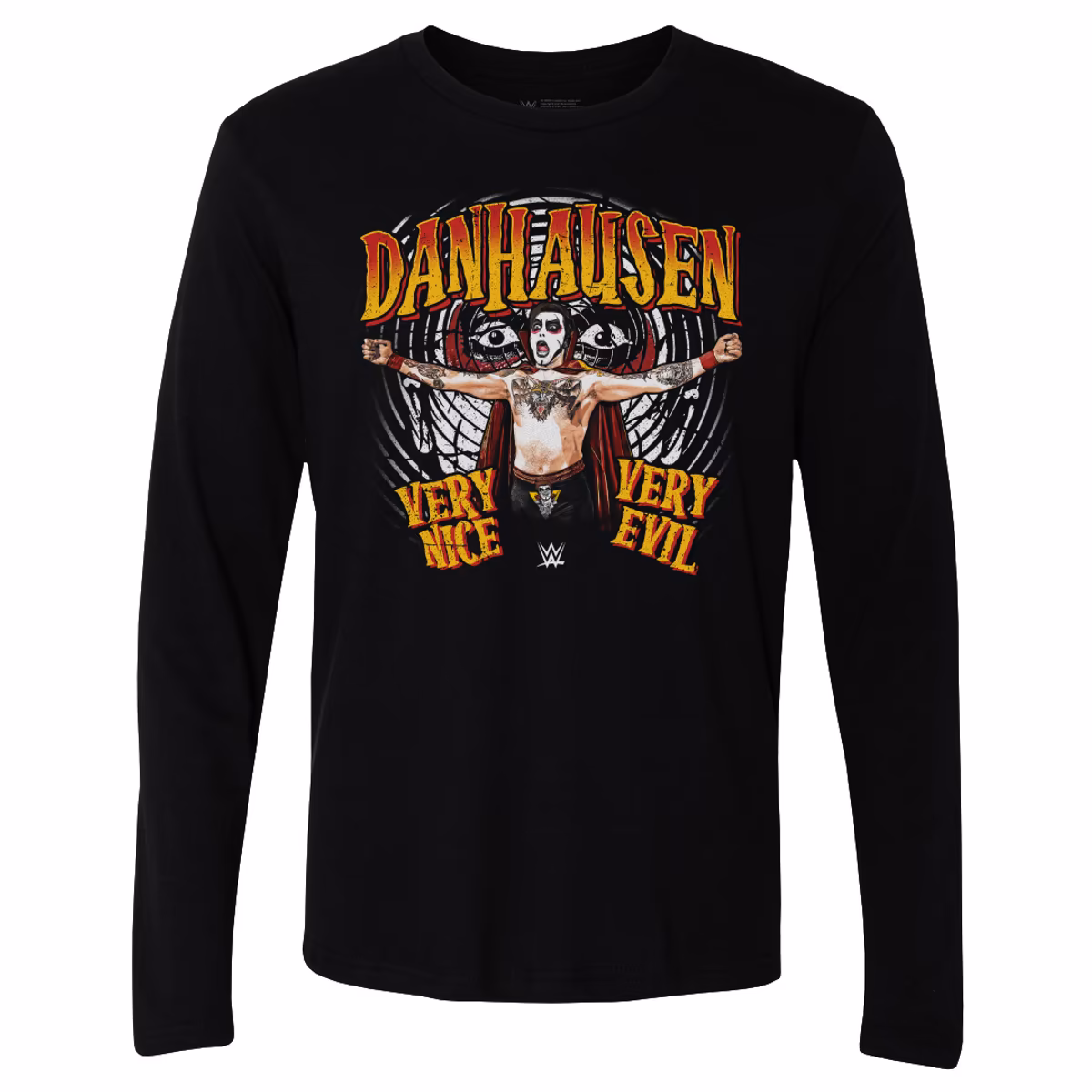 Men's 500 Level Black Danhausen Very Nice Very Evil Long Sleeve T-Shirt