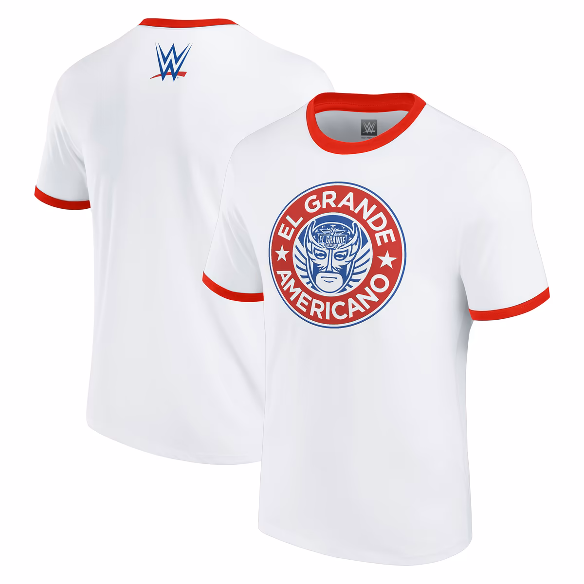 Men's White El Grande Americano Ringer T-Shirt 2 Men's White El Grande Americano Ringer T-Shirt