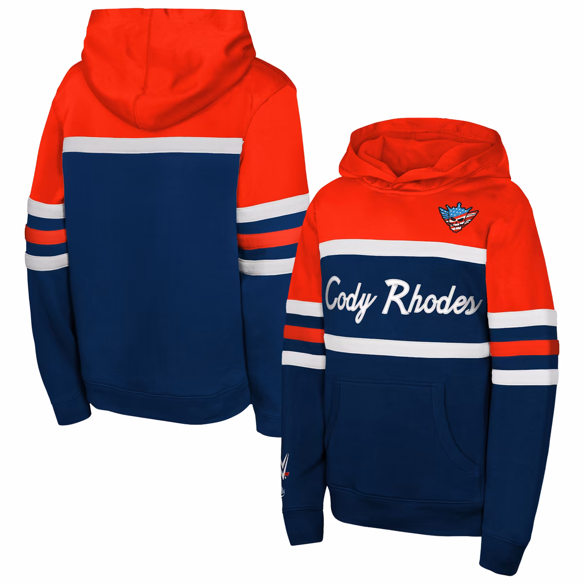 Youth Mitchell & Ness Cody Rhodes Navy Head Coach Hoodie 2 Youth Mitchell & Ness Cody Rhodes Navy Head Coach Hoodie