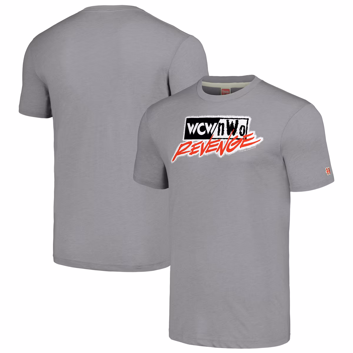 Men's Homage Heather Gray WCW/nWo Revenge Tri-Blend T-Shirt