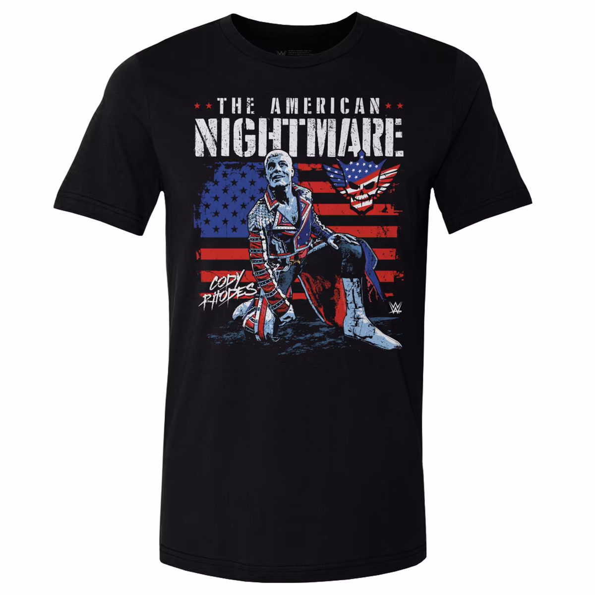 Men's 500 Level Black Cody Rhodes American Flag T-Shirt 8 Men's 500 Level Black Cody Rhodes American Flag T-Shirt