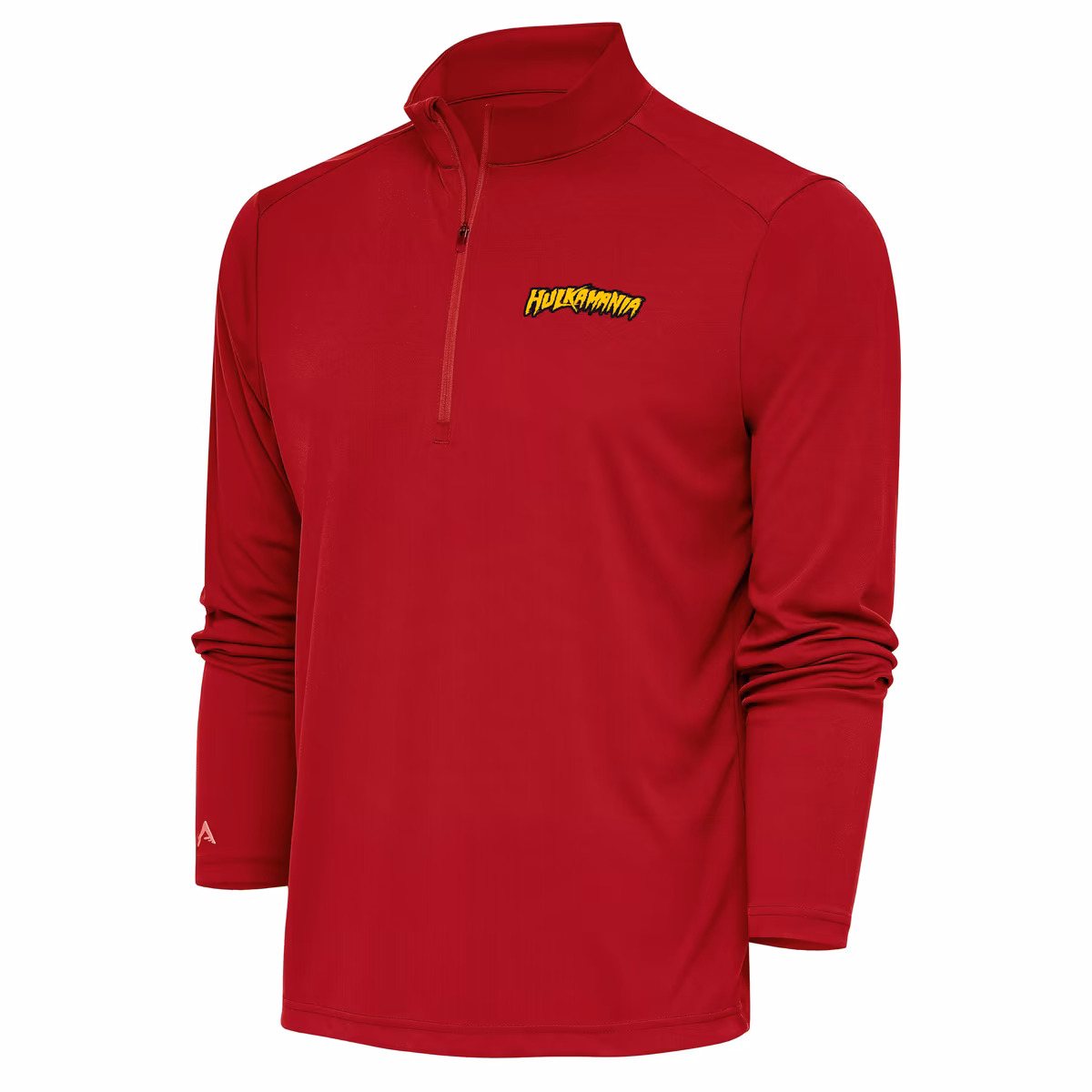 Men's Antigua Red Hulk Hogan Tribute Quarter-Zip Pullover Top 1 Men's Antigua Red Hulk Hogan Tribute Quarter-Zip Pullover Top