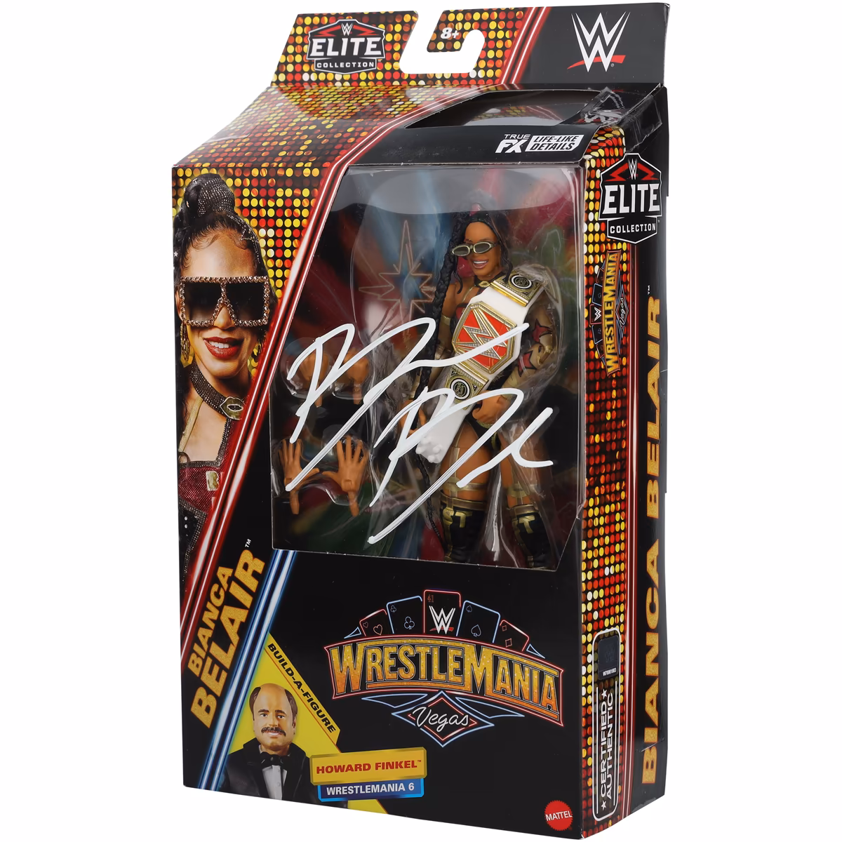 Bianca Belair WWE Autographed Mattel Elite Collection WrestleMania 41 Action Figure