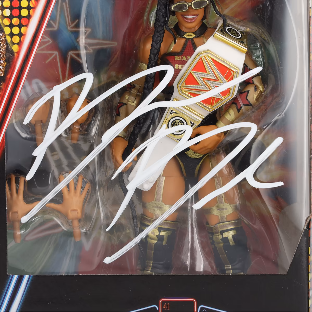 Bianca Belair WWE Autographed Mattel Elite Collection WrestleMania 41 Action Figure 3 Bianca Belair WWE Autographed Mattel Elite Collection WrestleMania 41 Action Figure