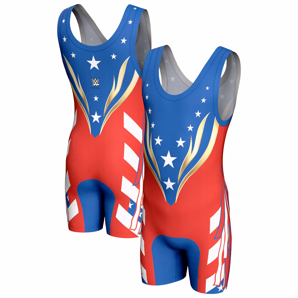 Youth ProSphere White/Red/Blue El Grande Americano Heritage In-Ring Singlet