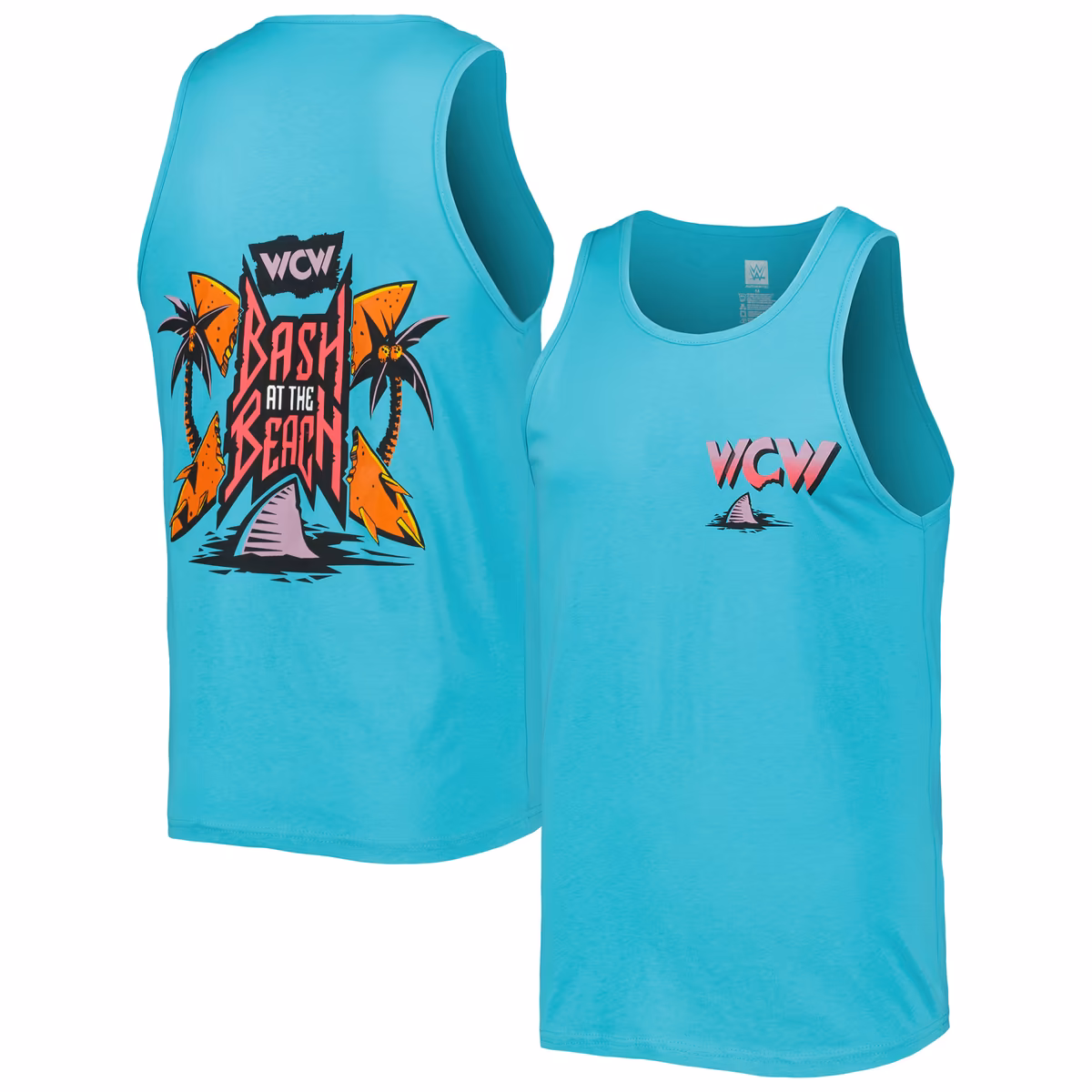 Men's Aqua WCW Bash At The Beach Tank Top