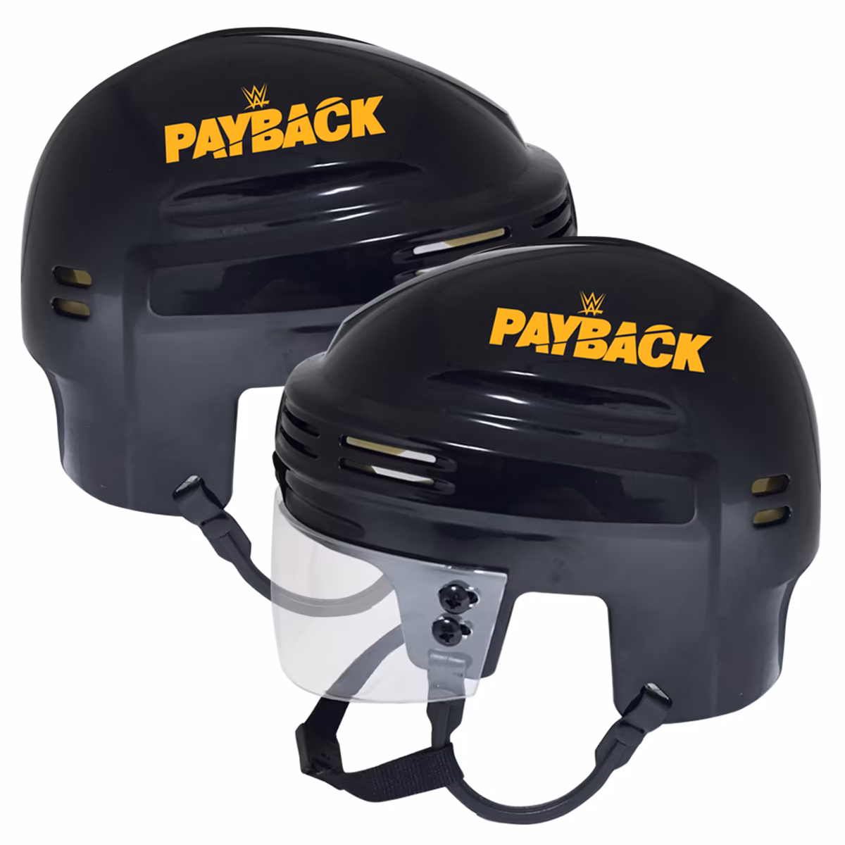 2023 WWE Payback Sportstar Black Hockey Mini Helmet 2 2023 WWE Payback Sportstar Black Hockey Mini Helmet