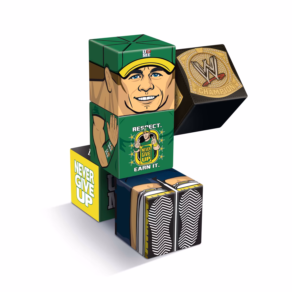 John Cena You Can't See Me Magnetic QuBee Fidget Figure 3 John Cena You Can't See Me Magnetic QuBee Fidget Figure