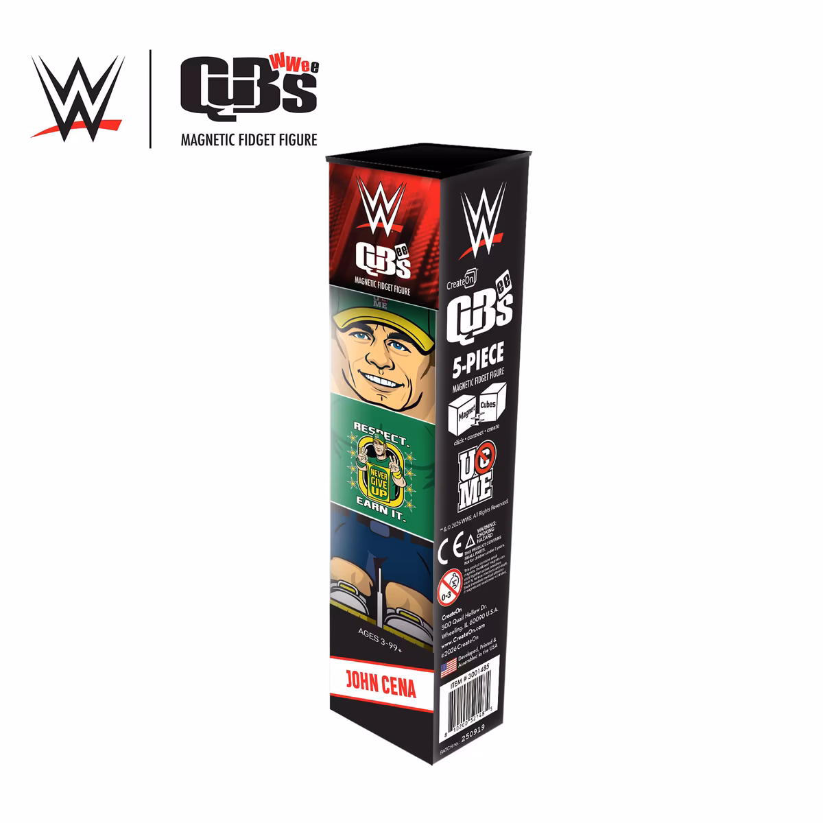 John Cena You Can't See Me Magnetic QuBee Fidget Figure 5 John Cena You Can't See Me Magnetic QuBee Fidget Figure