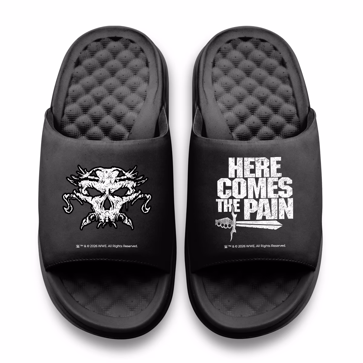 Unisex ISlide Black Brock Lesnar Here Comes The Pain Motive Slide Sandals 2 Unisex ISlide Black Brock Lesnar Here Comes The Pain Motive Slide Sandals