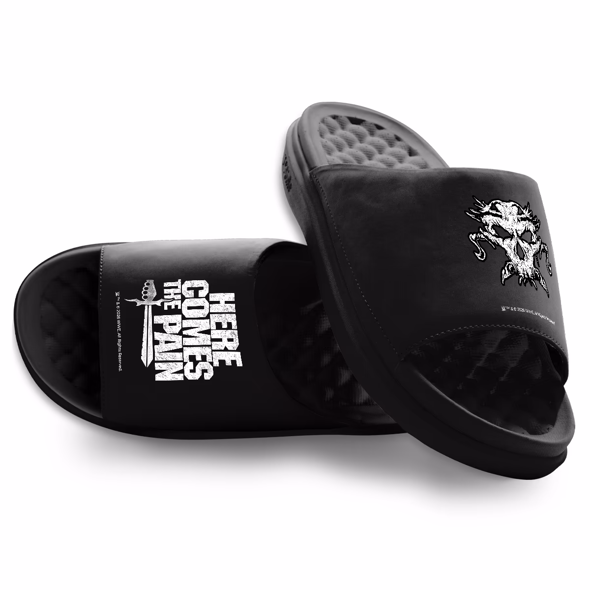 Unisex ISlide Black Brock Lesnar Here Comes The Pain Motive Slide Sandals 6 Unisex ISlide Black Brock Lesnar Here Comes The Pain Motive Slide Sandals
