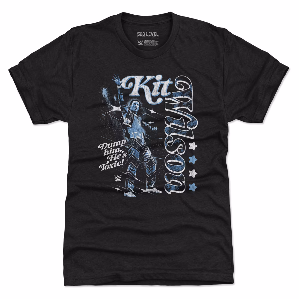 Men's 500 Level Black Kit Wilson Vertical Name Premium Tri-Blend T-Shirt 8 Men's 500 Level Black Kit Wilson Vertical Name Premium Tri-Blend T-Shirt