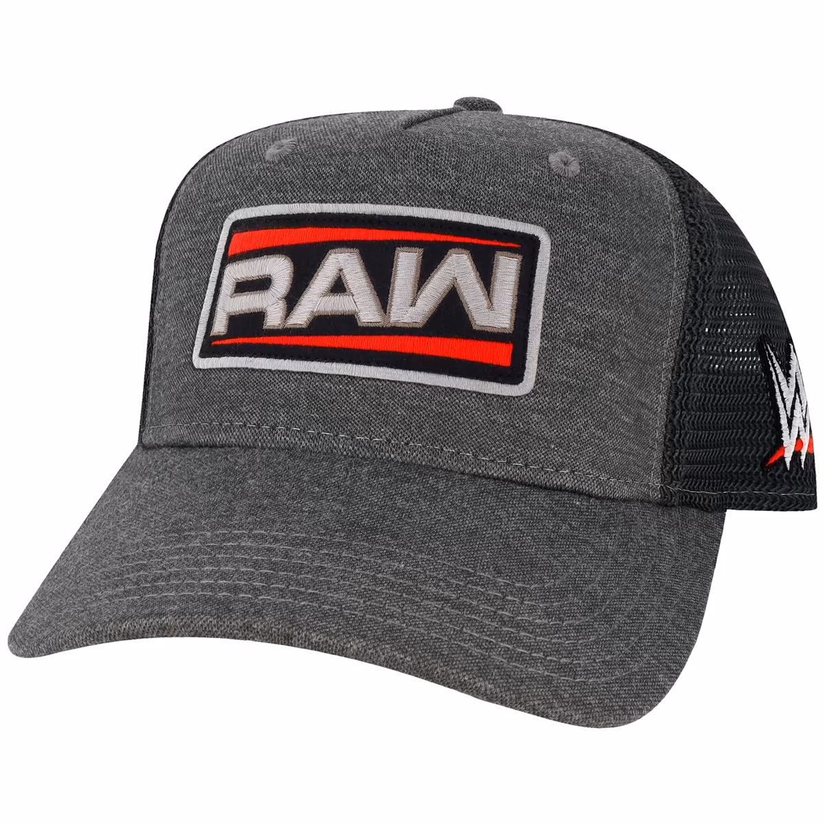 Men's Black RAW Patch Roadie Trucker Adjustable Hat 5 Men's Black RAW Patch Roadie Trucker Adjustable Hat