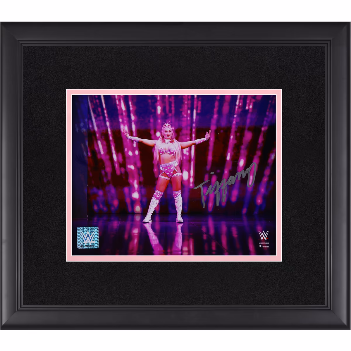Tiffany Stratton WWE Autographed Framed 8" x 10" Entrance Photograph