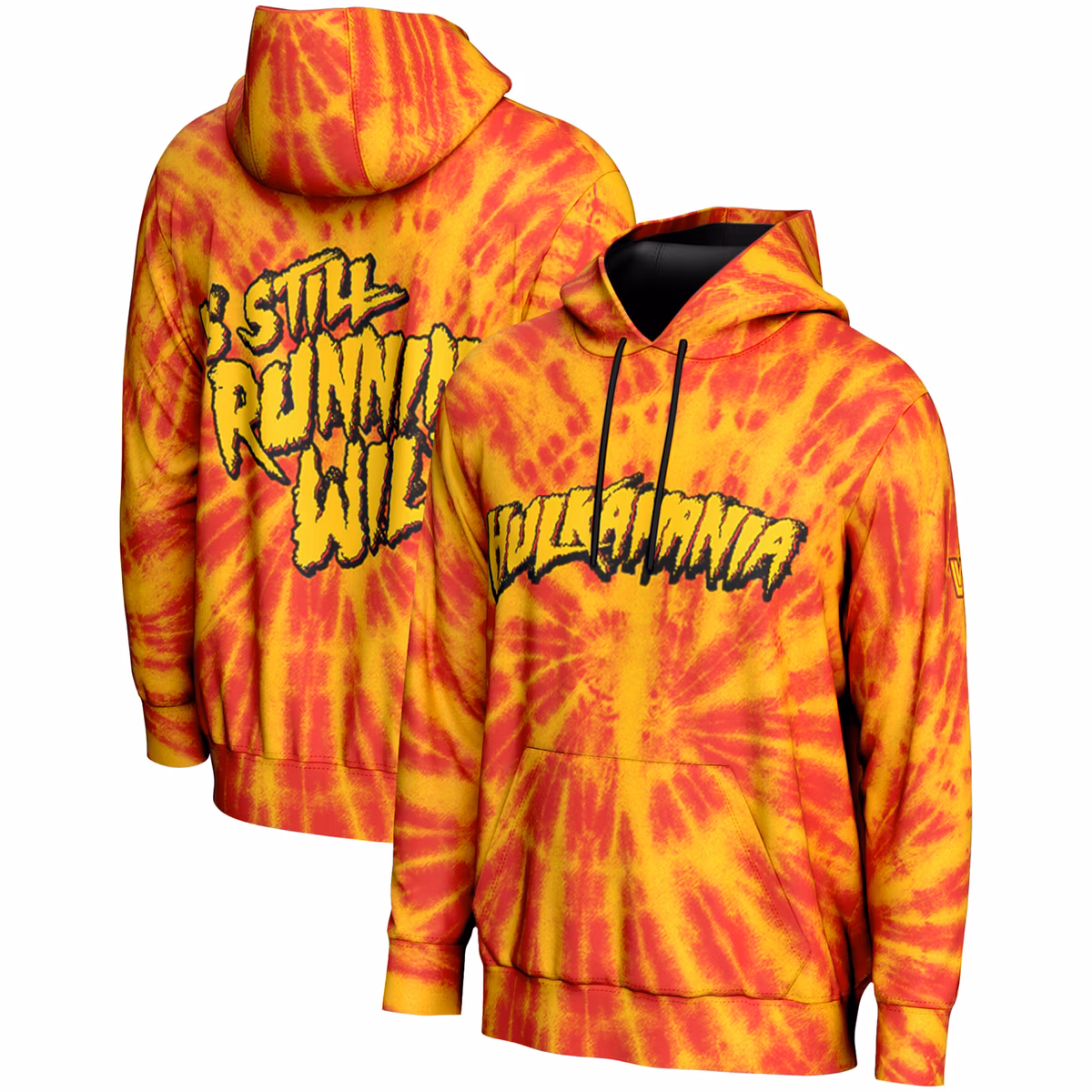 Men's ProSphere Yellow Hulk Hogan Tie Dye Hoodie 1 Men's ProSphere Yellow Hulk Hogan Tie Dye Hoodie