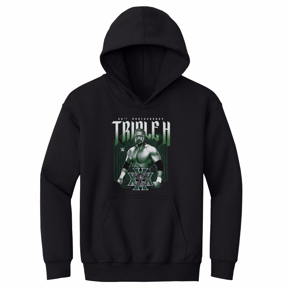 Youth 500 Level Black Triple H 30th Anniversary Pullover Hoodie 3 Youth 500 Level Black Triple H 30th Anniversary Pullover Hoodie
