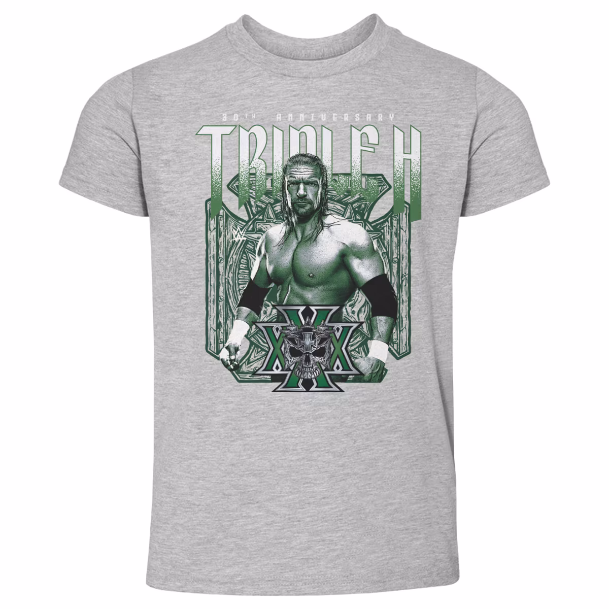 Toddler 500 Level Heather Gray Triple H 30th Anniversary T-Shirt 1 Toddler 500 Level Heather Gray Triple H 30th Anniversary T-Shirt