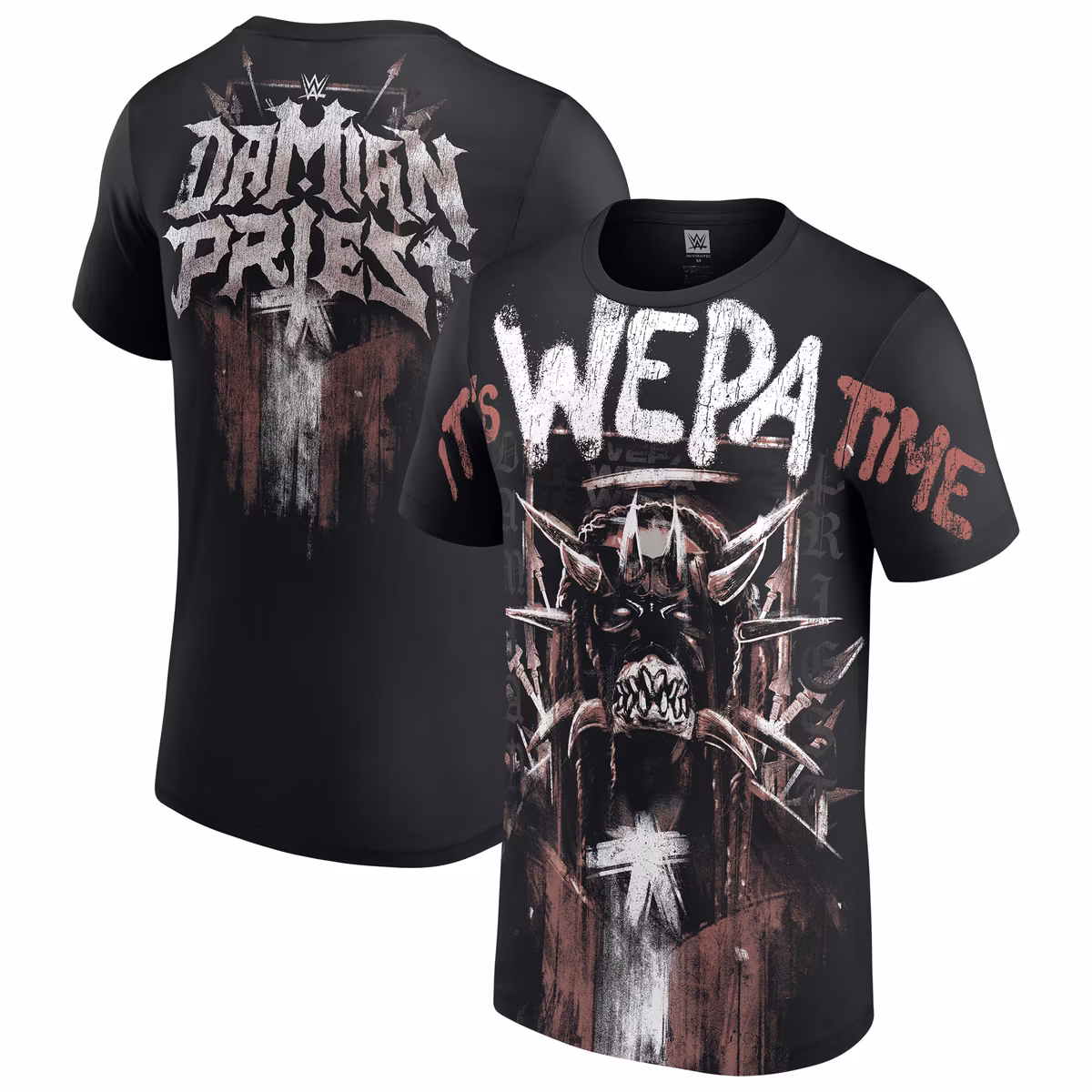 Men's Black Damian Priest Wepa All Over Print T-Shirt 5 Men's Black Damian Priest Wepa All Over Print T-Shirt