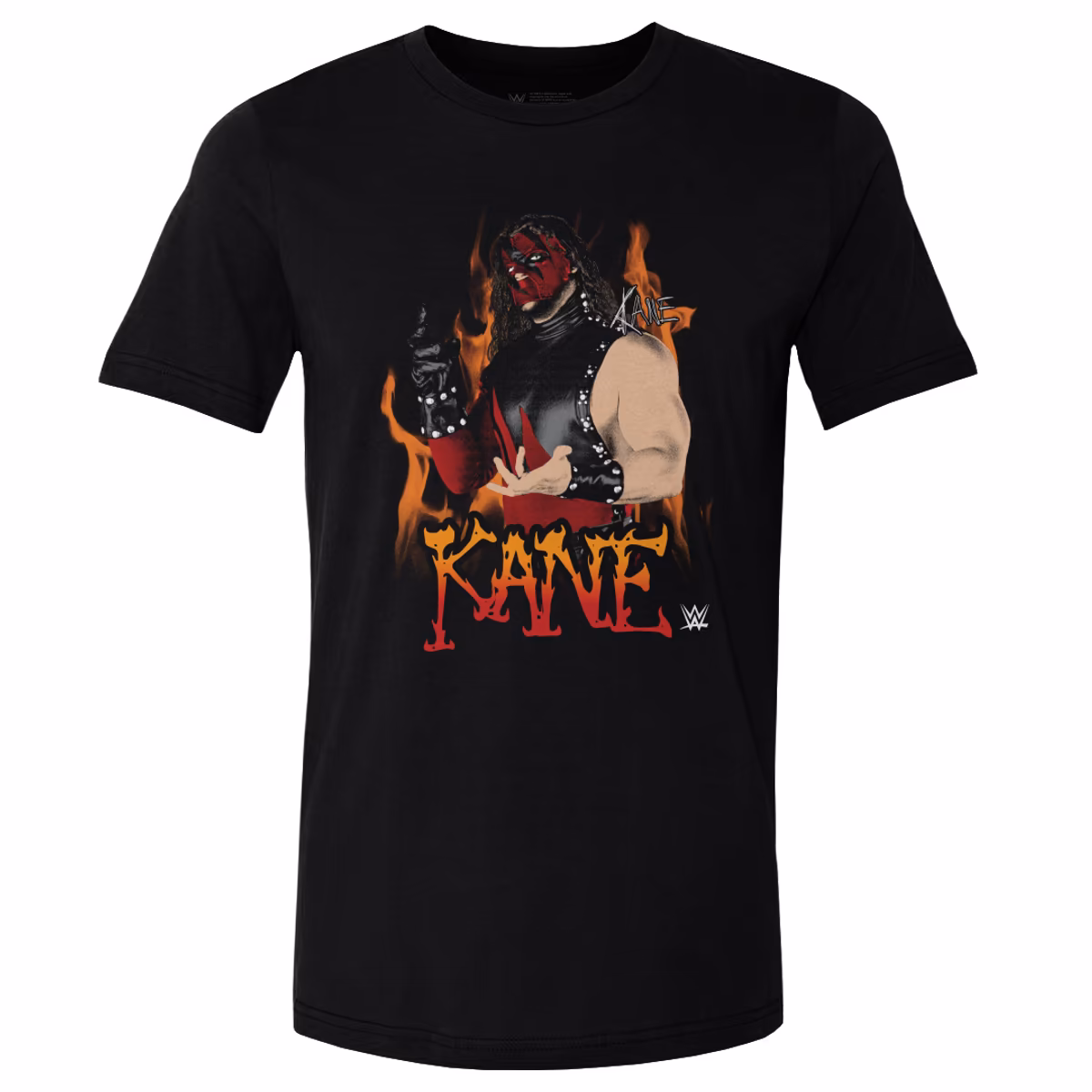 Men's 500 Level Black Kane Mask Flames T-Shirt